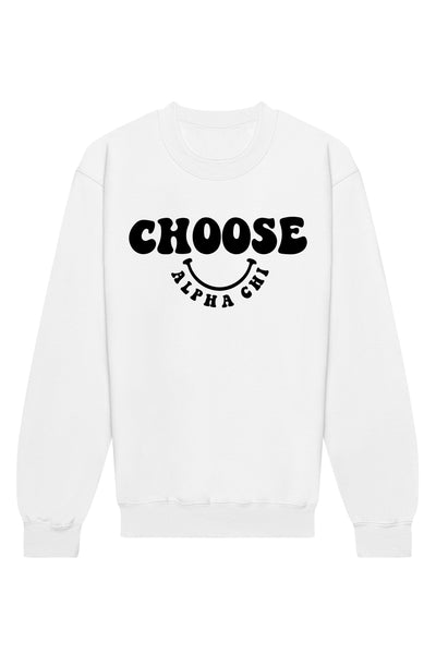 Alpha Chi Omega Choose Crewneck Sweatshirt