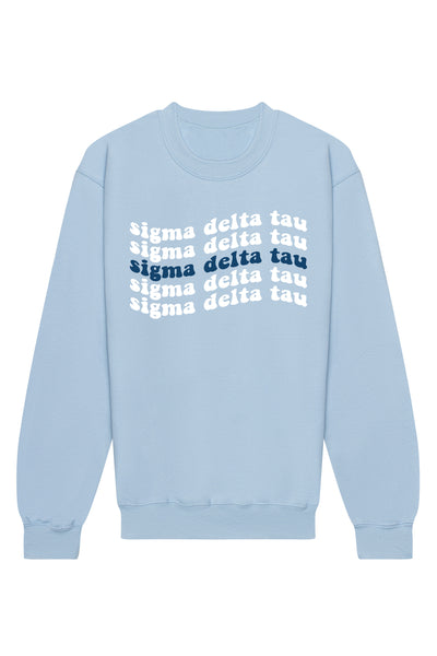 Sigma Delta Tau Ride The Wave Crewneck Sweatshirt