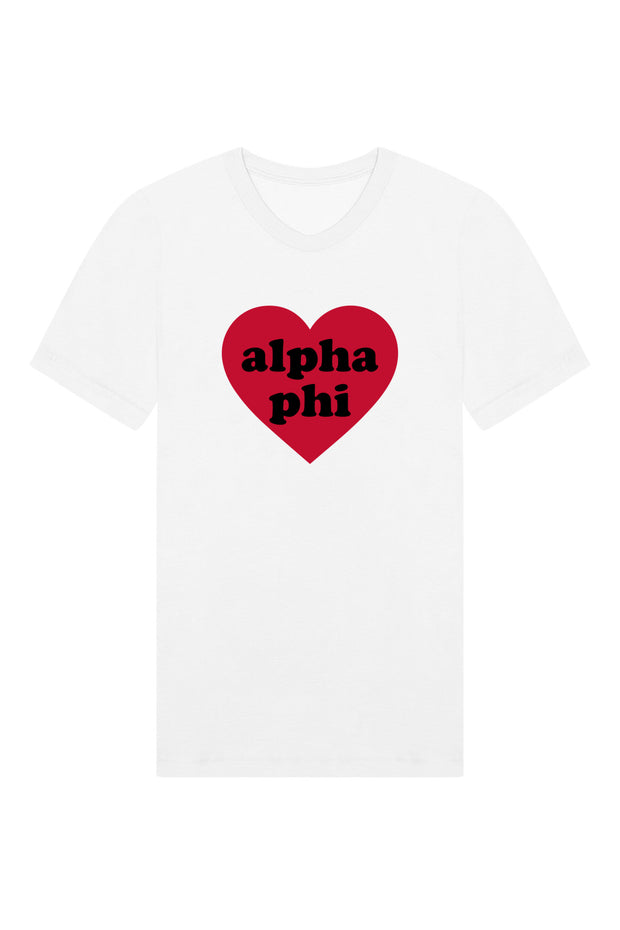 Alpha Phi Heart Tee