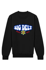 Sigma Delta Tau Funky Crewneck Sweatshirt