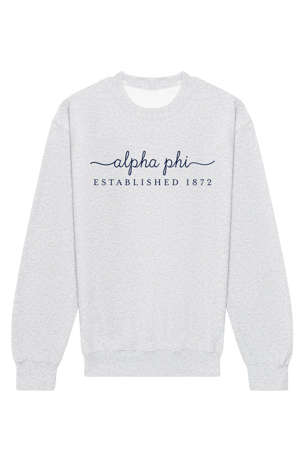 Alpha Phi Signature Crewneck Sweatshirt