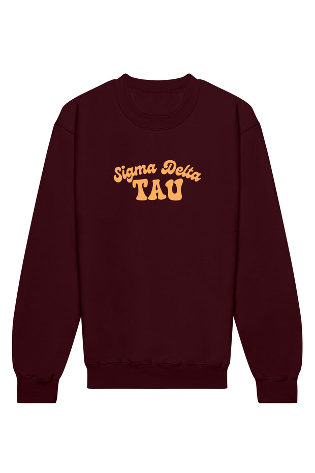 Sigma Delta Tau Vintage Hippie Crewneck Sweatshirt