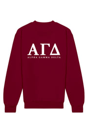 Alpha Gamma Delta Letters Crewneck Sweatshirt
