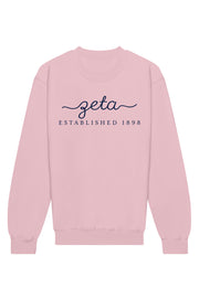 Zeta Tau Alpha Signature Crewneck Sweatshirt