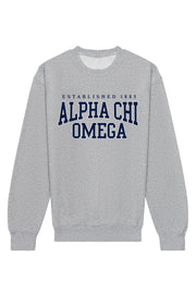 Alpha Chi Omega Collegiate Crewneck Sweatshirt