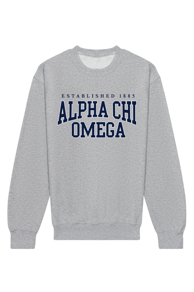 Alpha Chi Omega Collegiate Crewneck Sweatshirt