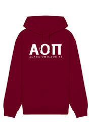 Alpha Omicron Pi Letters Hoodie