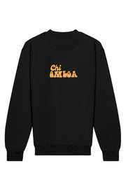 Chi Omega Vintage Hippie Crewneck Sweatshirt