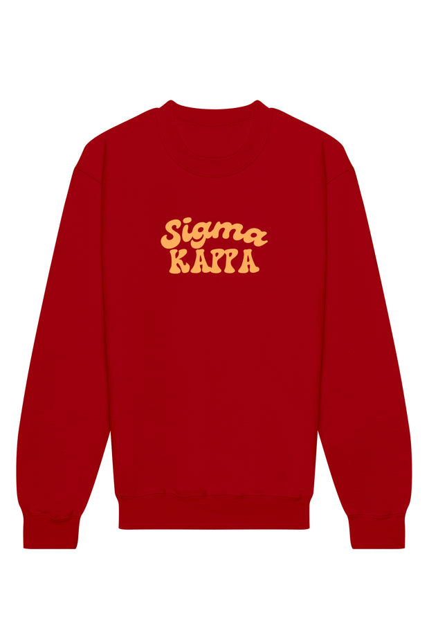 Sigma Kappa Vintage Hippie Crewneck Sweatshirt