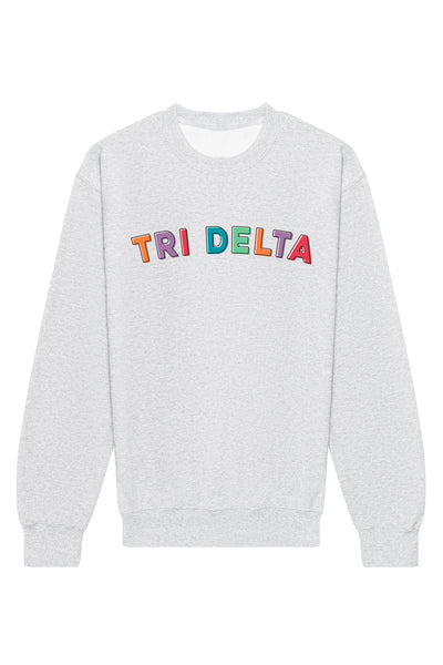 Delta Delta Delta Stencil Crewneck Sweatshirt