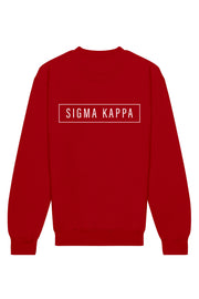 Sigma Kappa Blocked Crewneck Sweatshirt