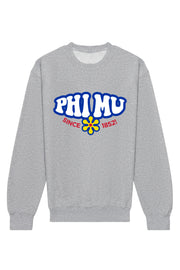 Phi Mu Funky Crewneck Sweatshirt