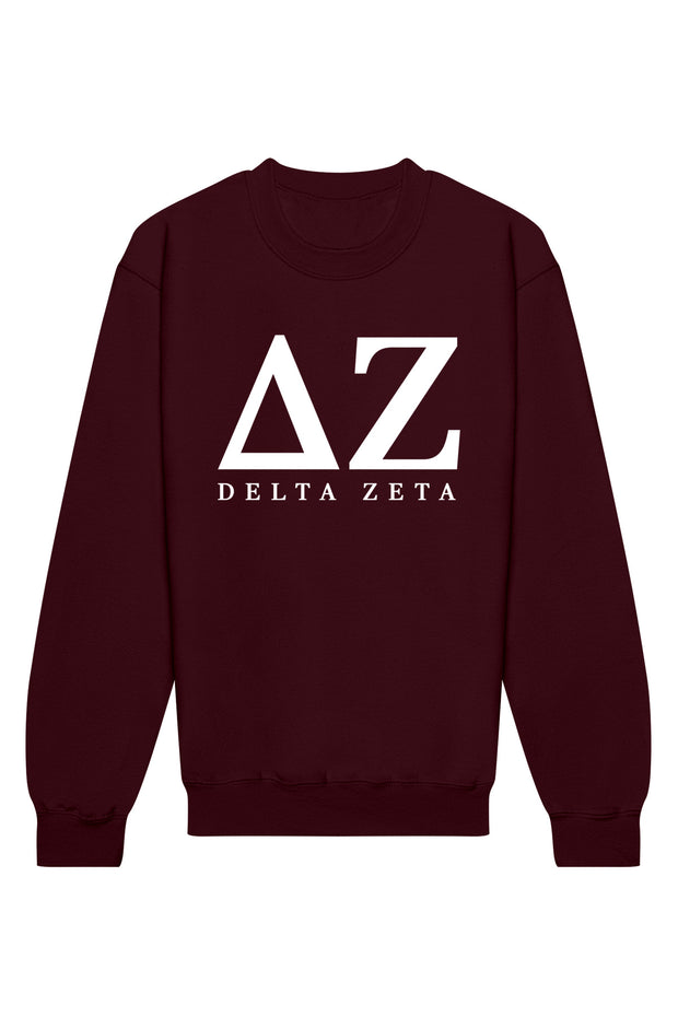 Delta Zeta Letters Crewneck Sweatshirt