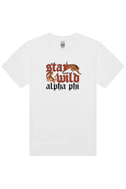 Alpha Phi Stay Wild Tee