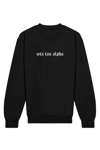 Zeta Tau Alpha Classic Gothic II Crewneck Sweatshirt
