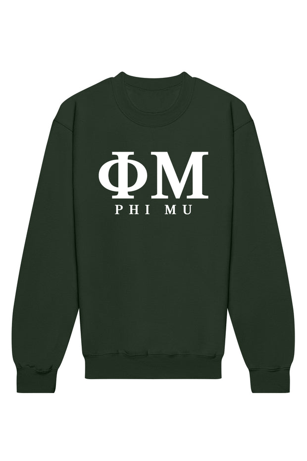 Phi Mu Letters Crewneck Sweatshirt