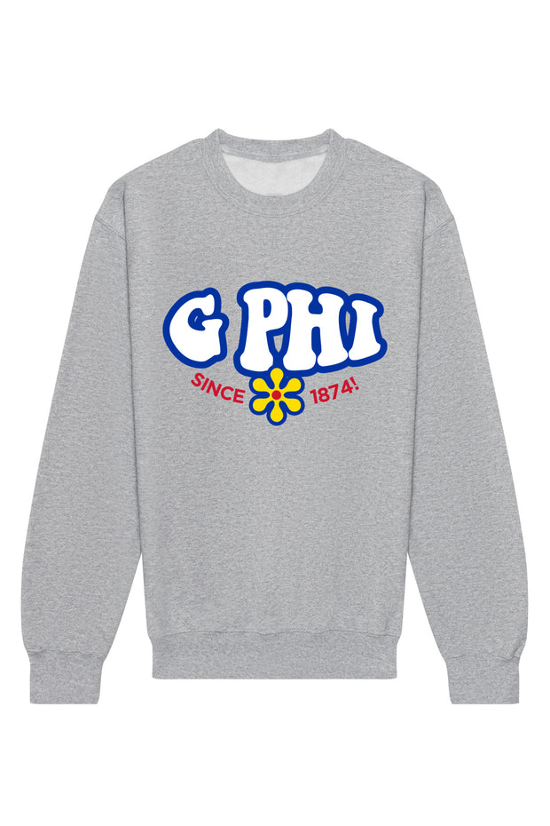 Gamma Phi Beta Funky Crewneck Sweatshirt
