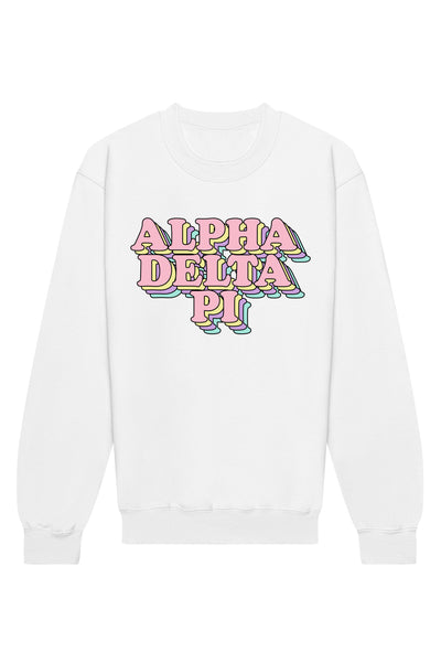 Alpha Delta Pi Retro Crewneck Sweatshirt