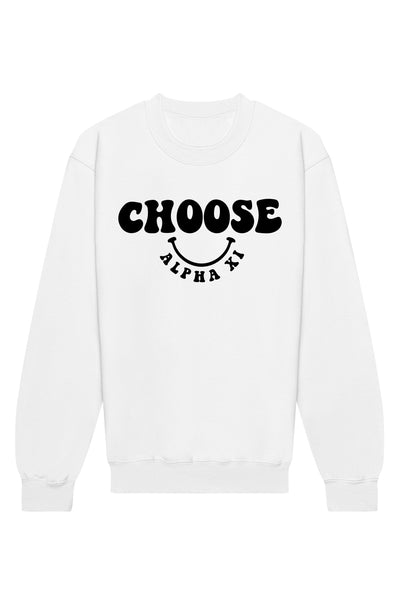 Alpha Xi Delta Choose Crewneck Sweatshirt