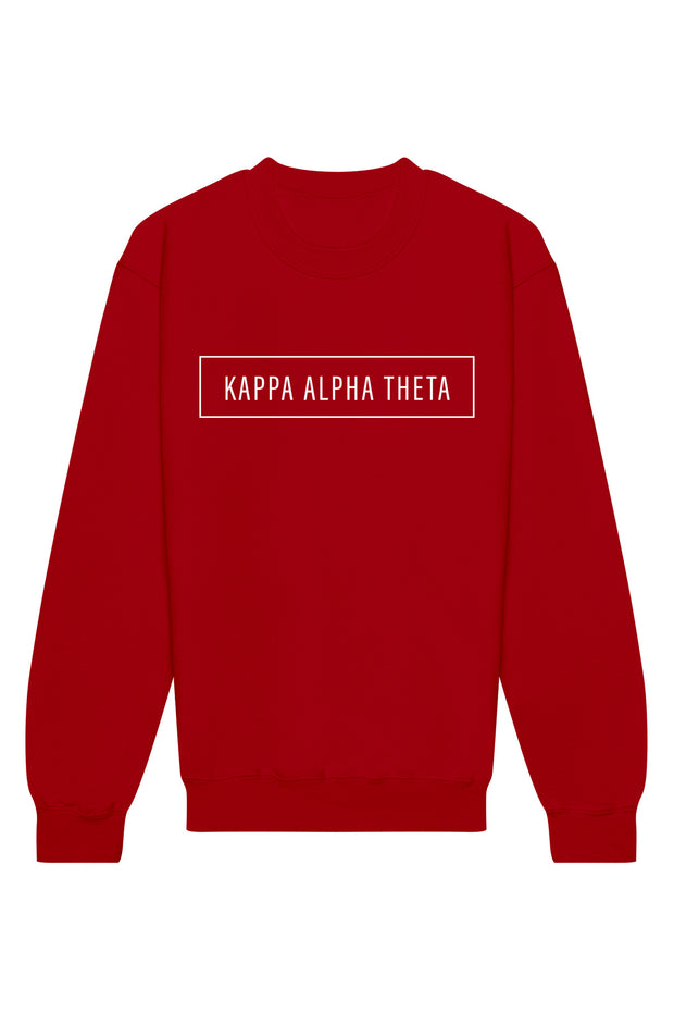 Kappa Alpha Theta Blocked Crewneck Sweatshirt