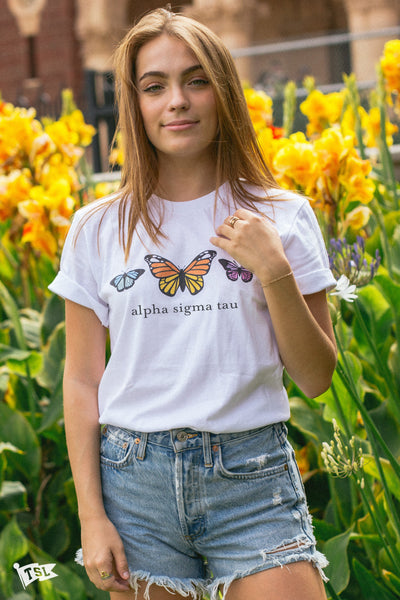 Alpha Sigma Tau Butterfly Tee