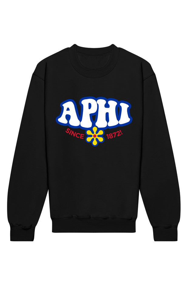 Alpha Phi Funky Crewneck Sweatshirt