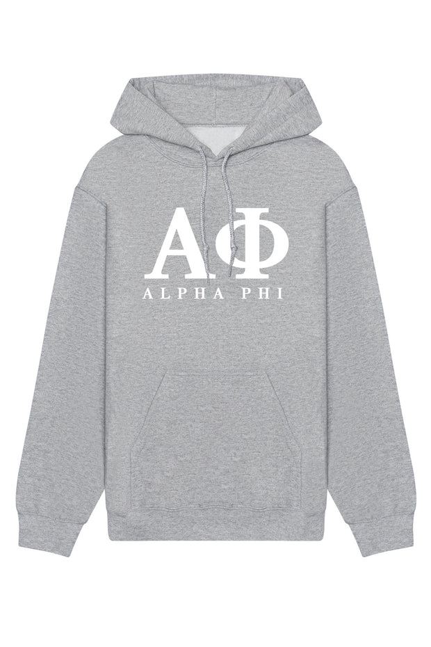 Alpha Phi Letters Hoodie