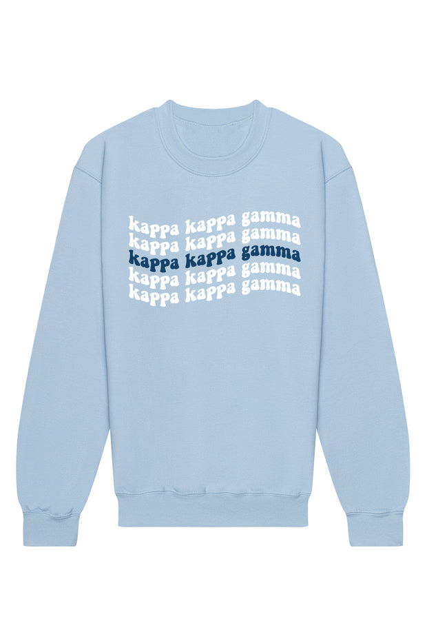 Kappa Kappa Gamma Ride The Wave Crewneck Sweatshirt