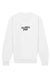 Alpha Phi Happy Place Crewneck Sweatshirt