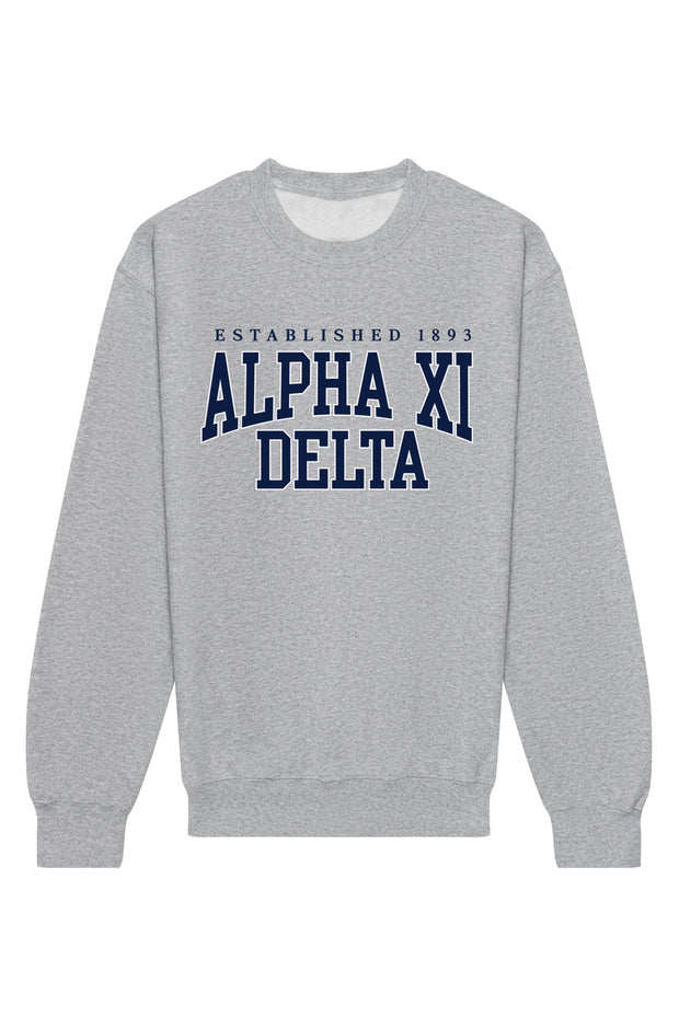 Alpha Xi Delta Collegiate Crewneck Sweatshirt