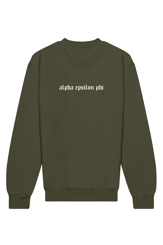 Alpha Epsilon Phi Classic Gothic II Crewneck Sweatshirt