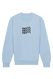 Delta Delta Delta Happy Place Crewneck Sweatshirt