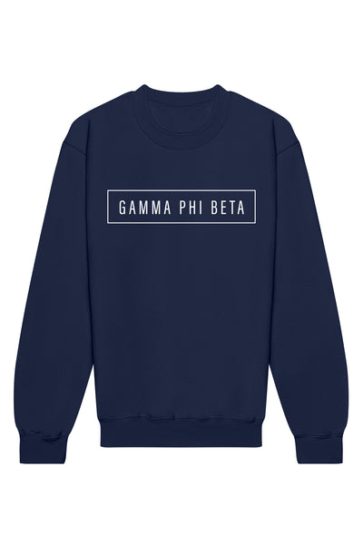 Gamma Phi Beta Blocked Crewneck Sweatshirt