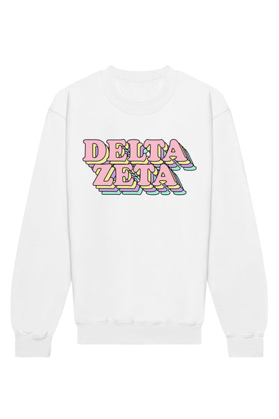 Delta Zeta Retro Crewneck Sweatshirt