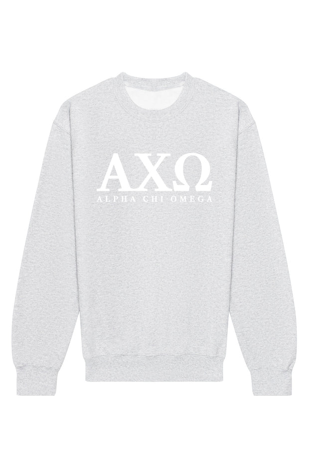 Alpha Chi Omega Letters Crewneck Sweatshirt
