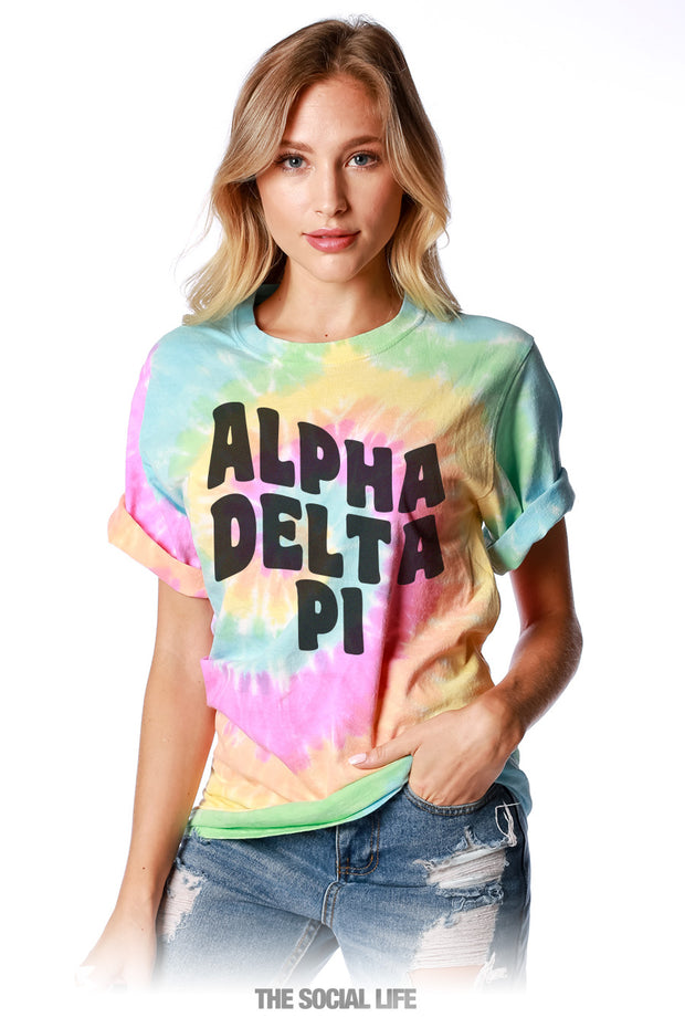 Alpha Delta Pi Groovin Tie Dye Tee