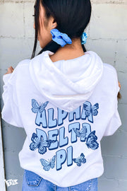 Alpha Delta Pi Groovy Butterfly Hoodie