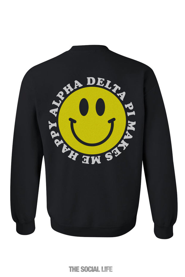 Alpha Delta Pi Happy Crewneck