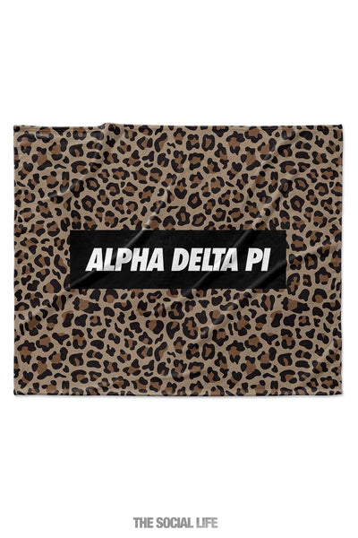 Alpha Delta Pi Leopard Blanket