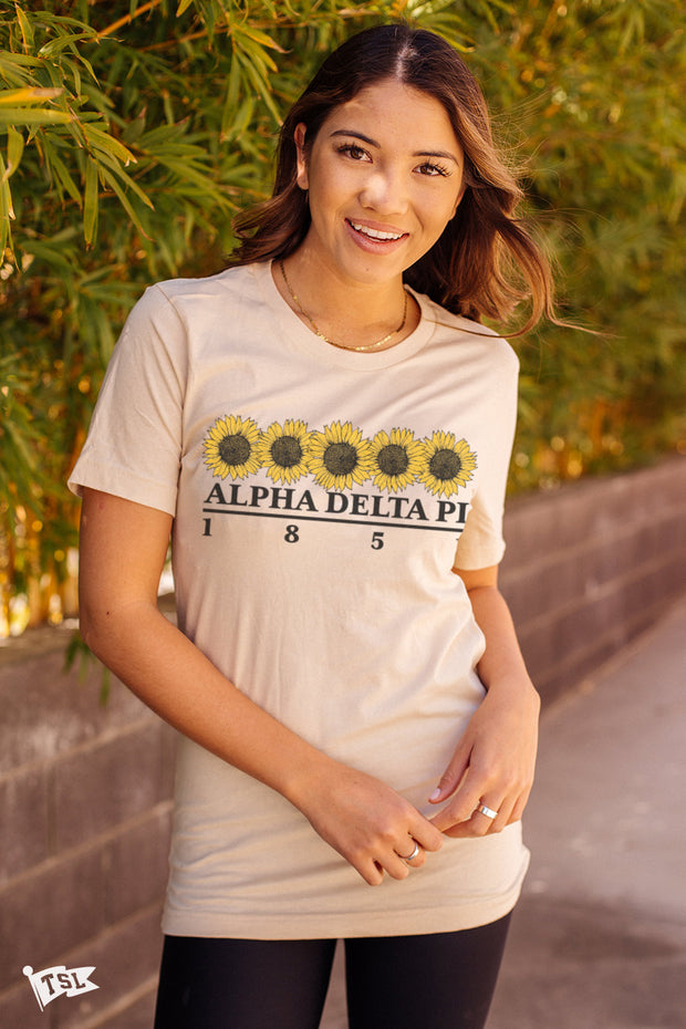 Alpha Delta Pi Sunflower Tee