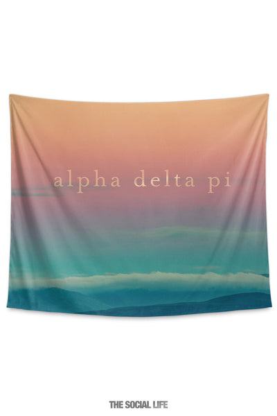 Alpha Delta Pi Sunset Tapestry