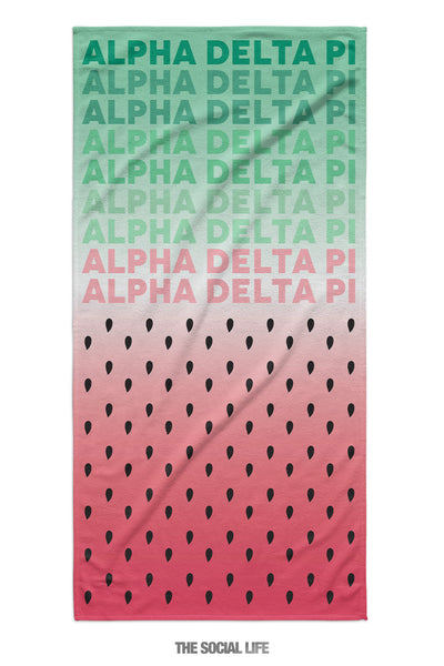 Alpha Delta Pi Watermelon Towel