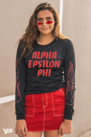 Alpha Epsilon Phi Fuego Long Sleeve