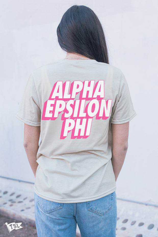 Alpha Epsilon Phi Pop Tee