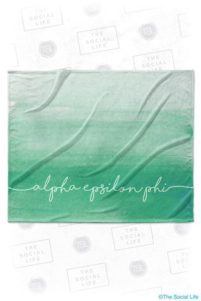 Alpha Epsilon Phi Ombre Velvet Plush Blanket