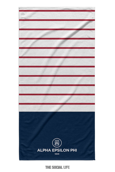 Alpha Epsilon Phi Sailor Striped Towel