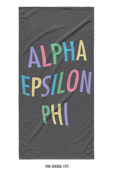 Alpha Epsilon Phi Turnt Towel