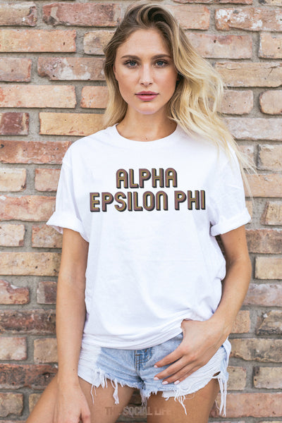 Alpha Epsilon Phi Woodstock Tee