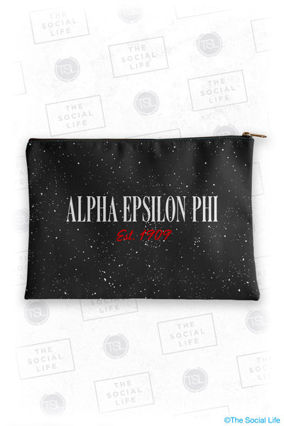 Alpha Epsilon Phi Speckle Cosmetic Bag