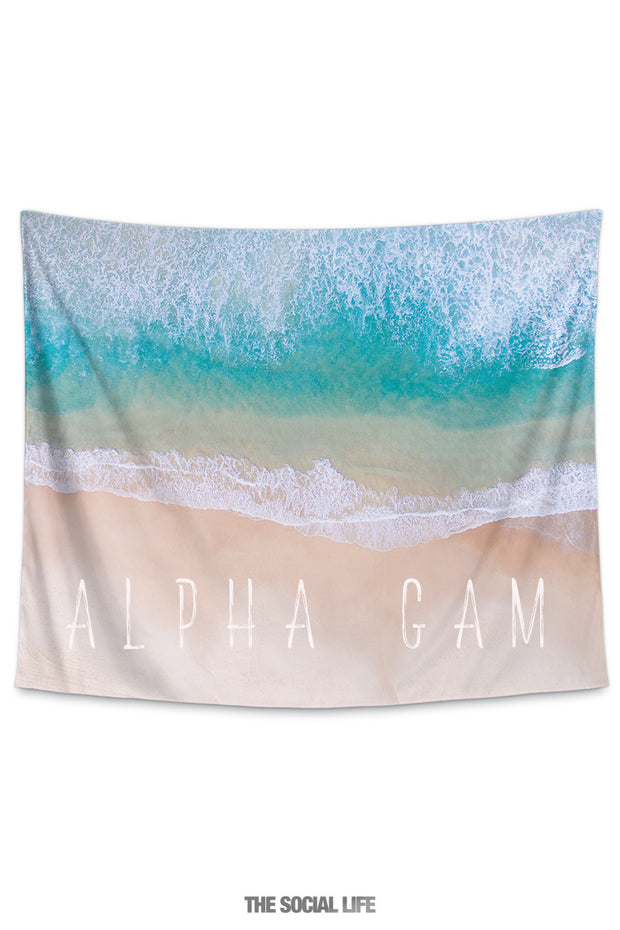Alpha Gamma Delta Beach Tide Tapestry